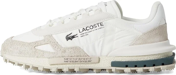 Lacoste Elite Active Sneakers Men's Shoes White/Dark Green : 13 M, Suede - Image 6
