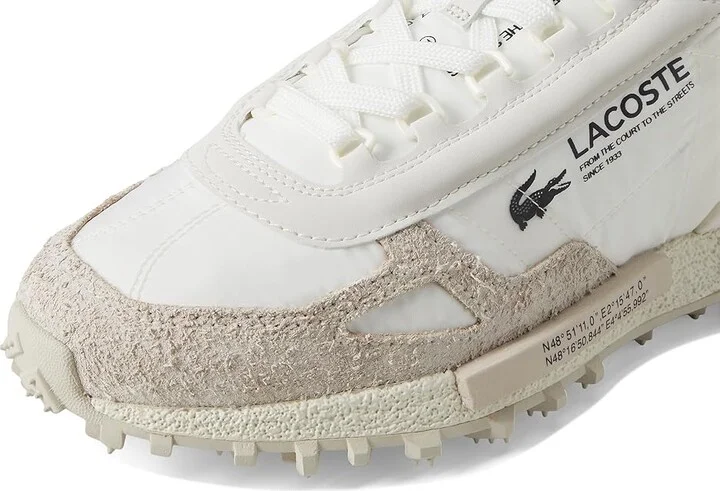 Lacoste Elite Active Sneakers Men's Shoes White/Dark Green : 13 M, Suede - Image 7