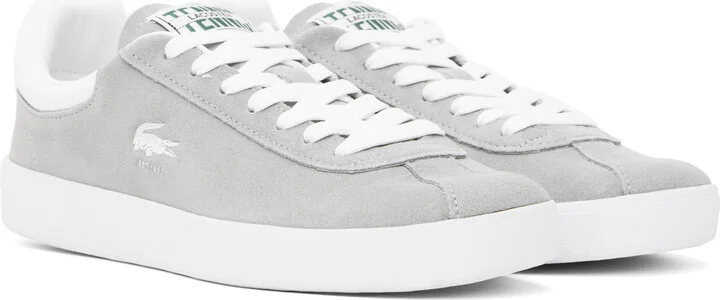 Lacoste Gray Baseshot Transluscent Sole Sneakers - Image 4