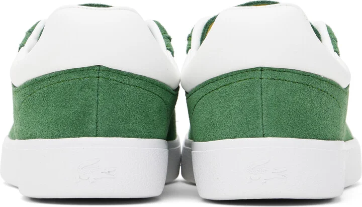 Lacoste Green Baseshot Leather Sneakers - Image 2
