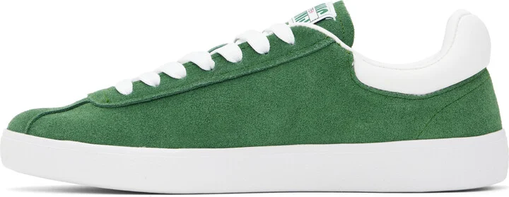 Lacoste Green Baseshot Leather Sneakers - Image 3