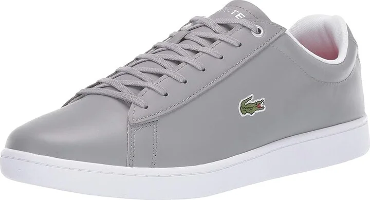 Lacoste Hydez 119 1 P SMA Men's Shoes Grey/White : 8 M, Leather - Image 2