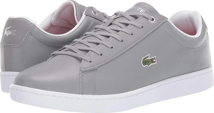 Lacoste Hydez 119 1 P SMA Men's Shoes Grey/White : 8 M, Leather