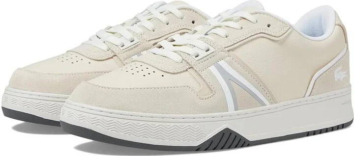 Lacoste L001 Sneakers Men's Lace-up Boots White/Grey : 11.5 M, Leather