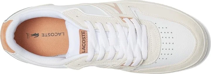 Lacoste L001 Sneakers Men's Lace-up Boots White/Light Brown : 10 M, Leather - Image 2