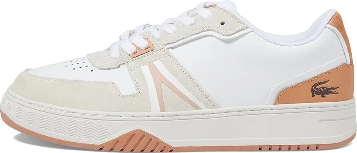 Lacoste L001 Sneakers Men's Lace-up Boots White/Light Brown : 10 M, Leather - Image 6