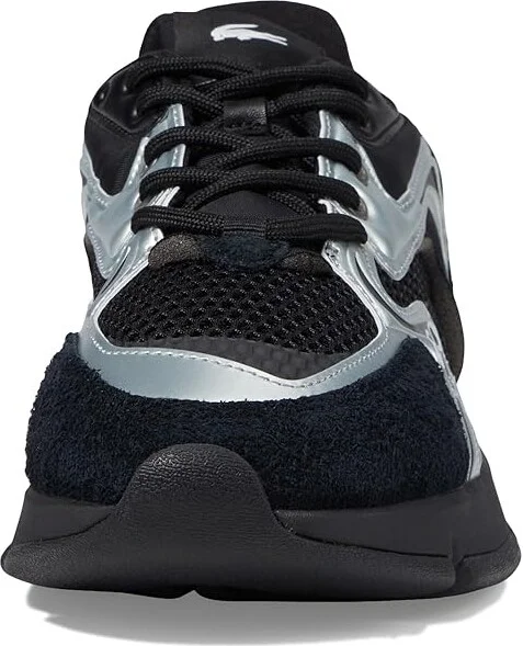 Lacoste L003 Neo Sneakers Men's Lace-up Boots Black/White : 11 M, Leather/Suede - Image 5