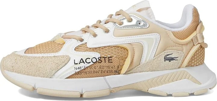 Lacoste L003 Neo Sneakers Men's Lace-up Boots Light Tan/White : 11 M, Leather/Suede - Image 6
