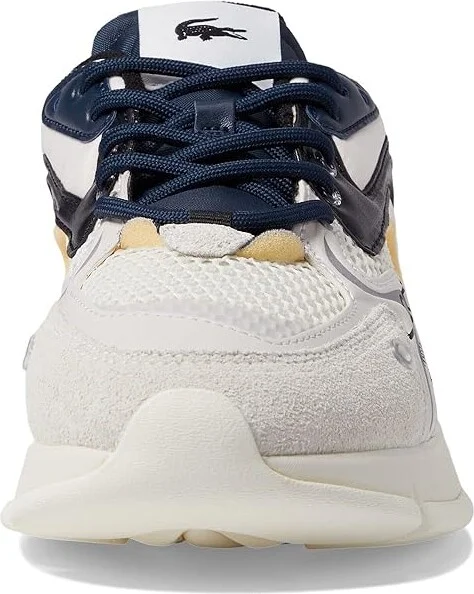Lacoste L003 Neo Sneakers Men's Shoes Off-White/Black : 8 M, Leather/Synthetic/Textile - Image 5