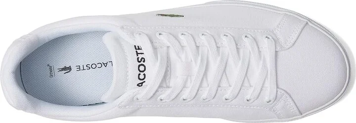 Lacoste Lerond Pro Sneakers Men's Shoes White/White : 7 M, Textile - Image 2
