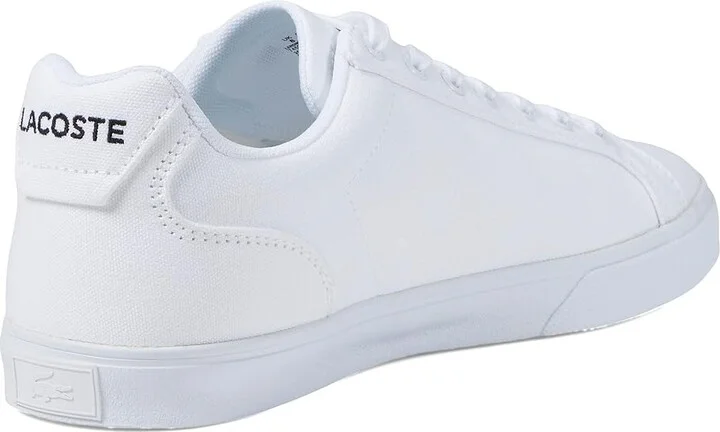Lacoste Lerond Pro Sneakers Men's Shoes White/White : 7 M, Textile - Image 4