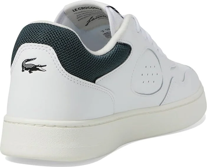 Lacoste Lineset Sneakers Men's Lace-up Boots White/Dark Green : 11 M, Leather - Image 4