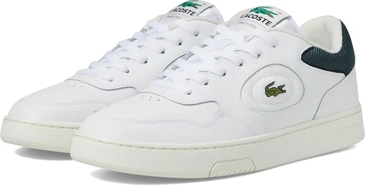 Lacoste Lineset Sneakers Men's Lace-up Boots White/Dark Green : 11 M, Leather