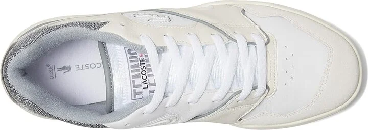 Lacoste Lineshot Leather Logo Sneakers Men's Lace-up Boots White/Grey : 13 M - Image 2