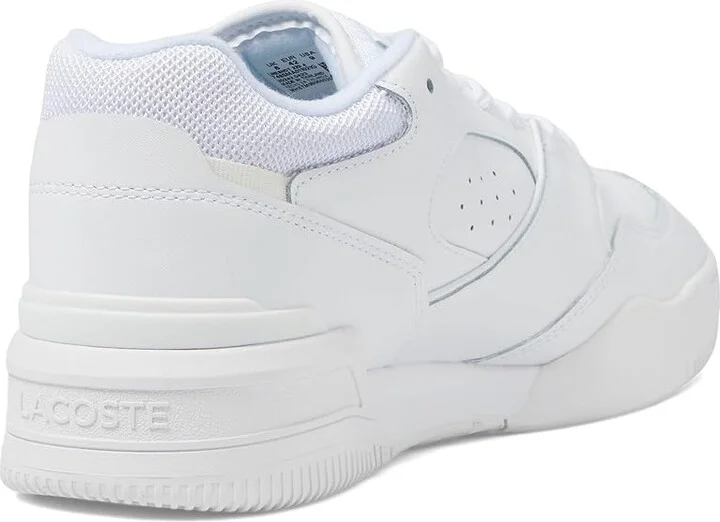 Lacoste Lineshot Leather Sneakers Men's Shoes White/White : 7 M - Image 4
