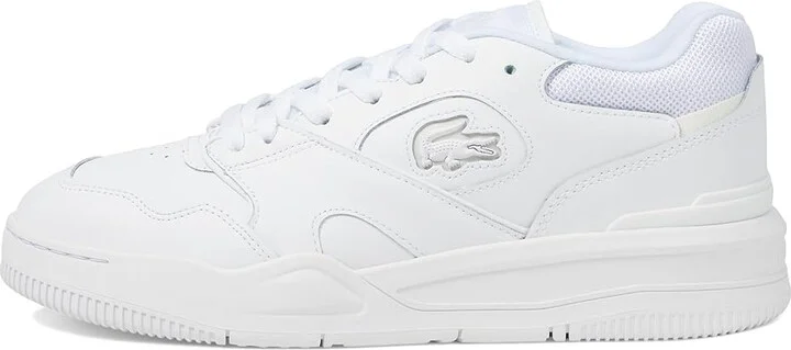 Lacoste Lineshot Leather Sneakers Men's Shoes White/White : 7 M - Image 6