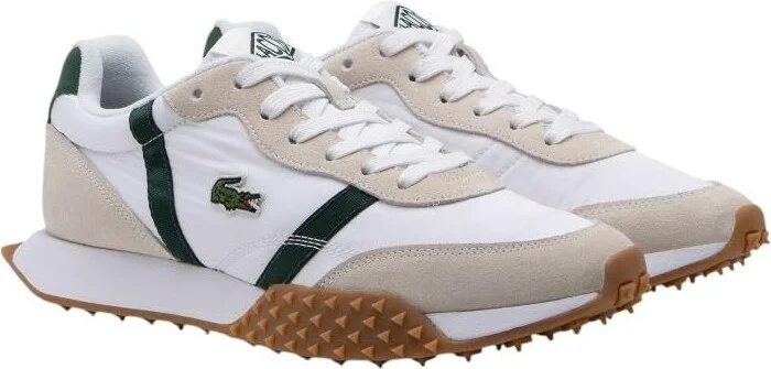 White & Dark Green