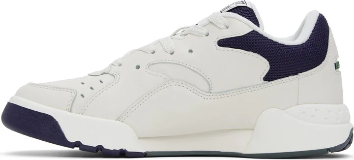 Lacoste Off-White & Navy Aceline 96 Sneakers - Image 3