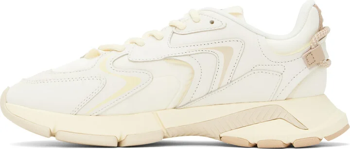 Lacoste Off-White & Yellow L003 Neo Sneakers - Image 3