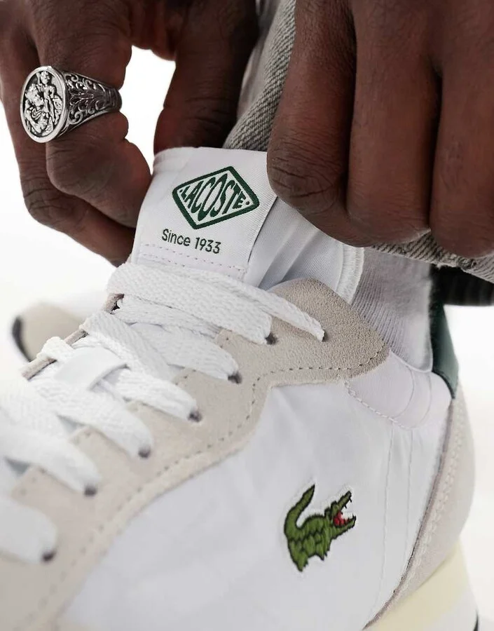 Lacoste partner 70s 124 1 sma sneakers in multi - Image 4