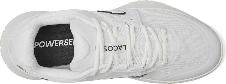 Lacoste Power Serve Sneakers Men's Shoes White : 7 D - Medium, Rubber - Image 2
