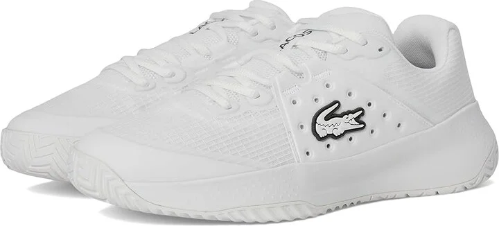 Lacoste Power Serve Sneakers Men's Shoes White : 7 D - Medium, Rubber