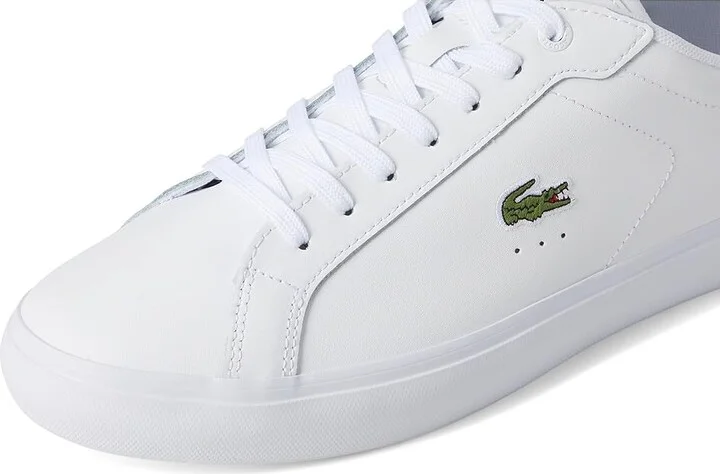 Lacoste Powercourt Sneakers Men's Shoes White/Dark Green : 9.5 D - Medium, Leather/Rubber - Image 7