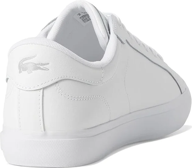 Lacoste Powercourt Sneakers Men's Shoes White/Dark Green : 9.5 D - Medium, Leather/Rubber - Image 10