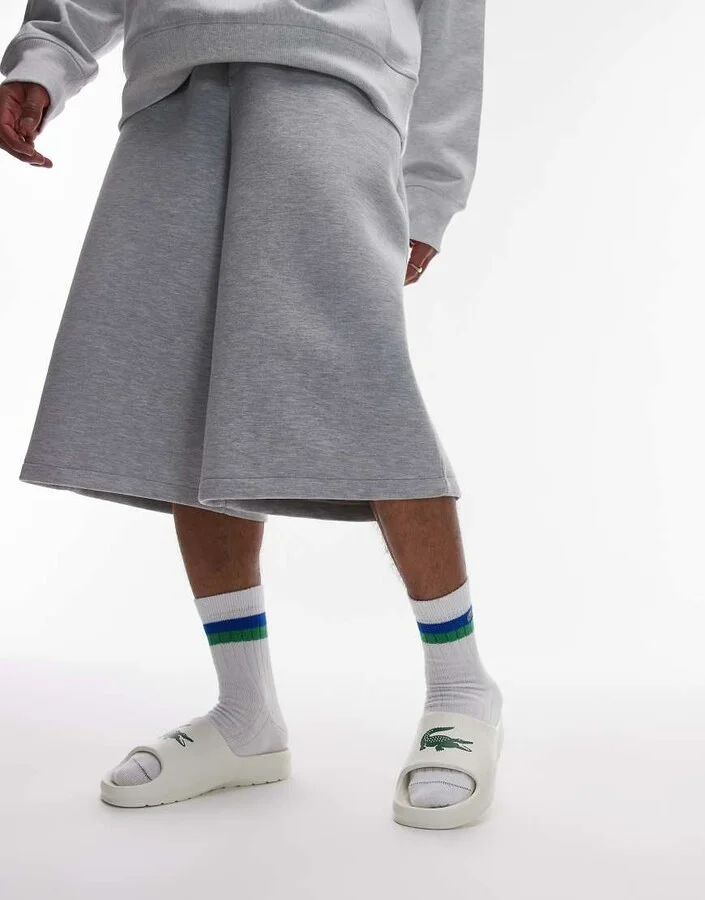 Lacoste Serve 2.0 Slides In Off White - Image 3