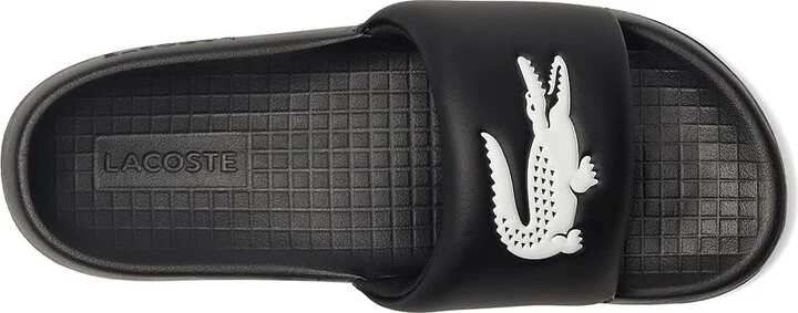 Lacoste Serve Slide 1.0 Men's Wedge Shoes Black/White Croc : 10 D - Medium, Synthetic - Image 2