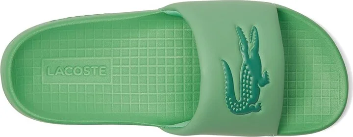 Lacoste Serve Slide 1.0 Men's Wedge Shoes Black/White Croc : 10 D - Medium, Synthetic - Image 8