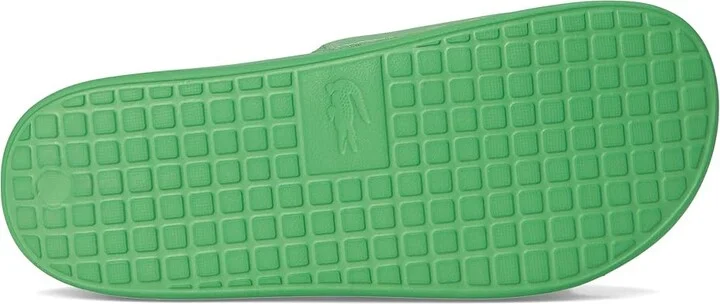 Lacoste Serve Slide 1.0 Men's Wedge Shoes Black/White Croc : 10 D - Medium, Synthetic - Image 9