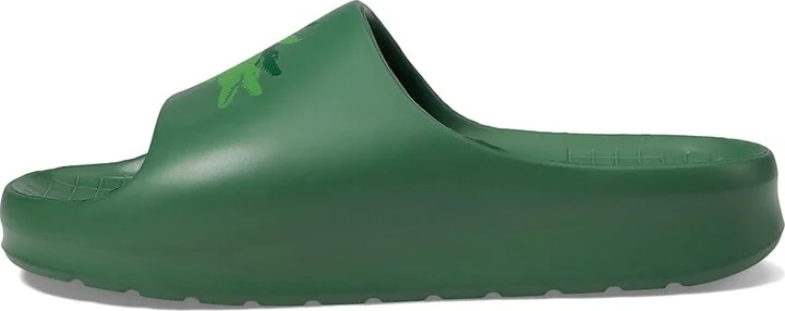 Lacoste Serve Slide 2.0 Men's Shoes Green/Green : 12 M, Synthetic - Image 5