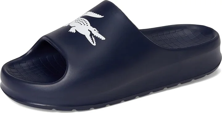 Lacoste Serve Slide 2.0 Men's Wedge Shoes Navy/White Croc : 11 D - Medium, Synthetic - Image 5
