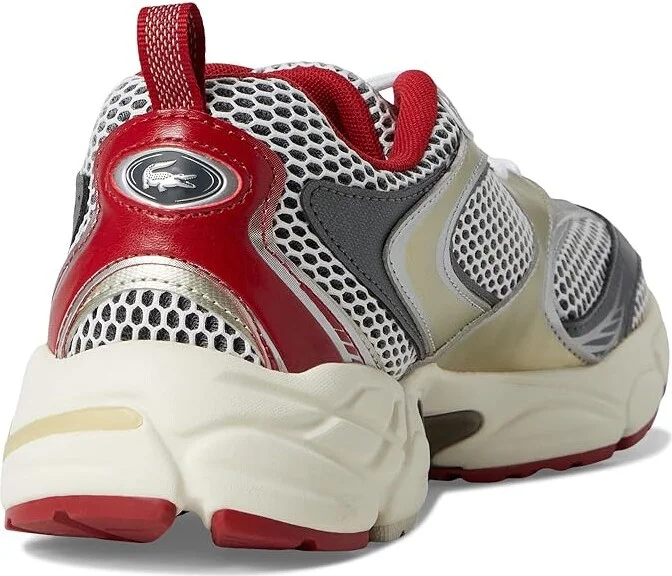 Lacoste Storm 96 2k Sneakers Men's Shoes Red/Off White : 11 D - Medium, Synthetic - Image 4