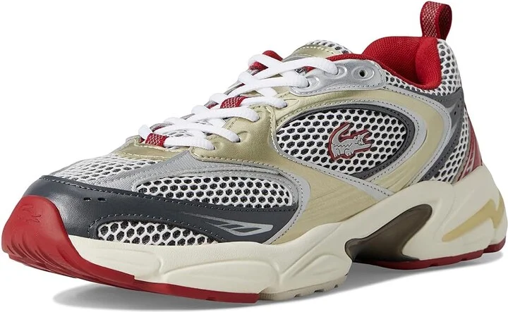 Lacoste Storm 96 2k Sneakers Men's Shoes Red/Off White : 11 D - Medium, Synthetic - Image 5