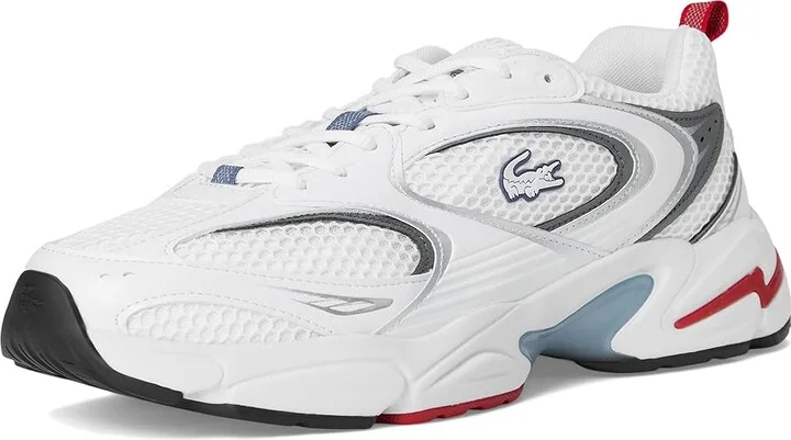 Lacoste Storm 96 2K Sneakers Men's Shoes White/Blue : 9.5 M, Leather - Image 5