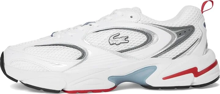 Lacoste Storm 96 2K Sneakers Men's Shoes White/Blue : 9.5 M, Leather - Image 6