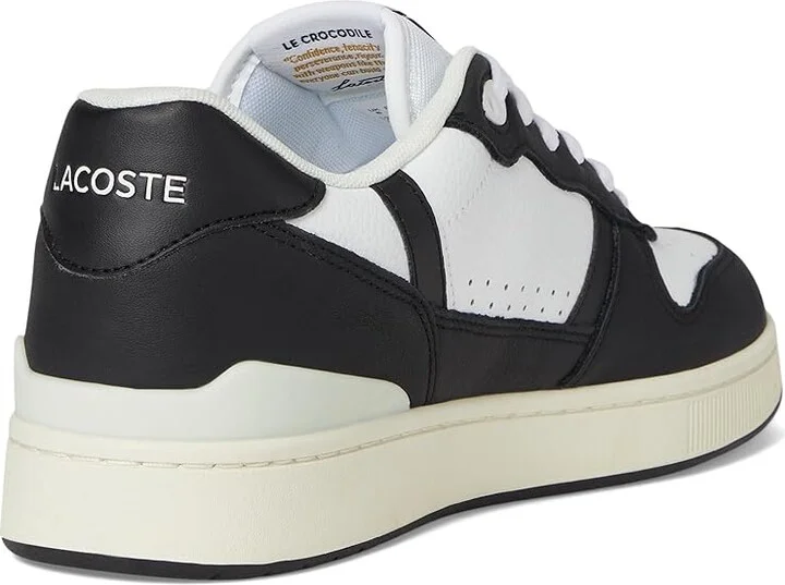 Lacoste T-Clip Set Sneakers Men's Lace-up Boots White/Black : 10.5 M, Leather - Image 4