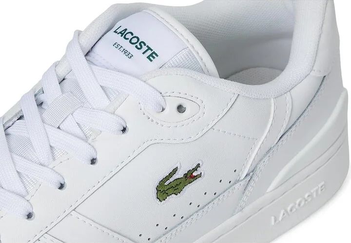 Lacoste T-Clip Set Sneakers Men's Lace-up Boots White/White : 10 M, Leather - Image 7