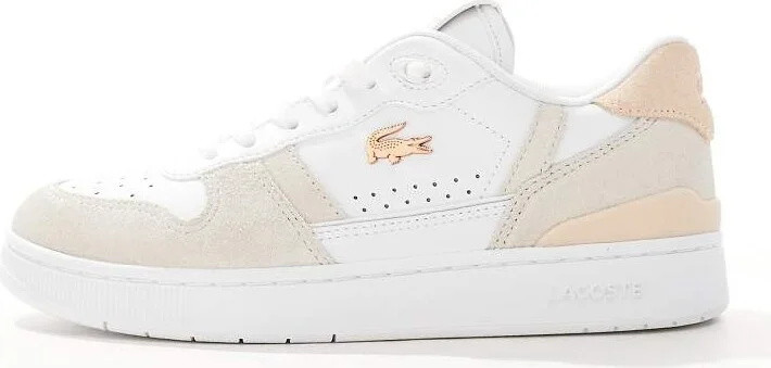 Lacoste T-Clip sneakers in white/light pink (blush pack) - Image 2