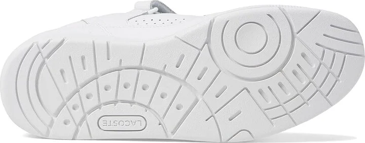 Lacoste T-Clip Velcro Leather Sneakers Men's Shoes White/White : 7 M, Leather/Synthetic - Image 3