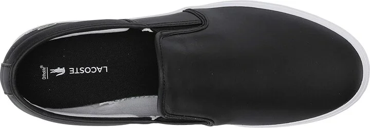 Lacoste Tatalya Sneakers Men's Shoes Black/White : 11 M, Leather - Image 3
