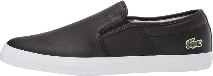 Lacoste Tatalya Sneakers Men's Shoes Black/White : 11 M, Leather - Image 7