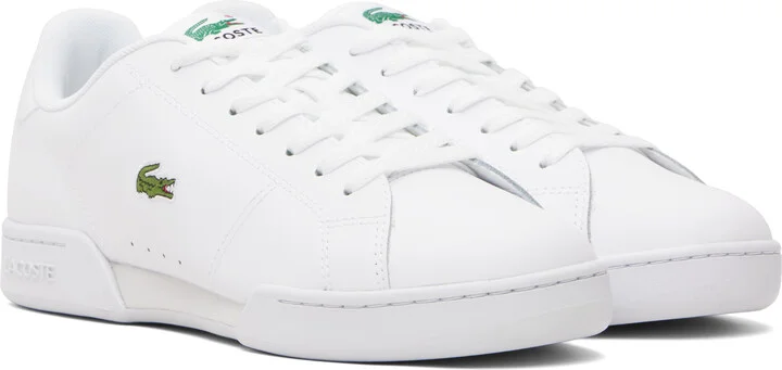 Lacoste White Carnaby Cup Sneakers - Image 4