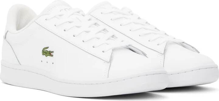 Lacoste White Carnaby Set Leather Sneakers - Image 4