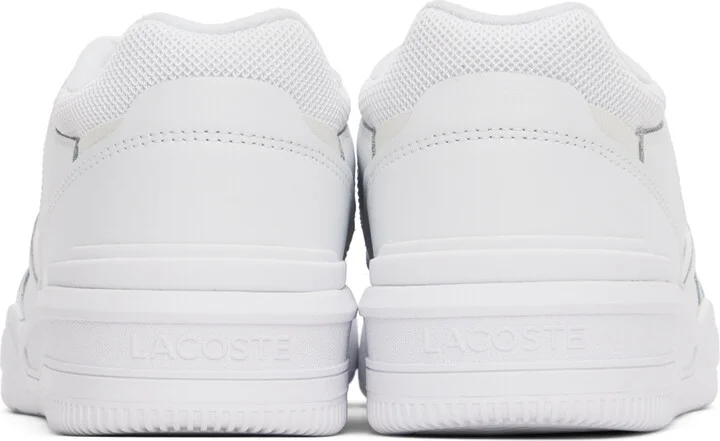 Lacoste White Lineshot Signature Heel Sneakers - Image 2