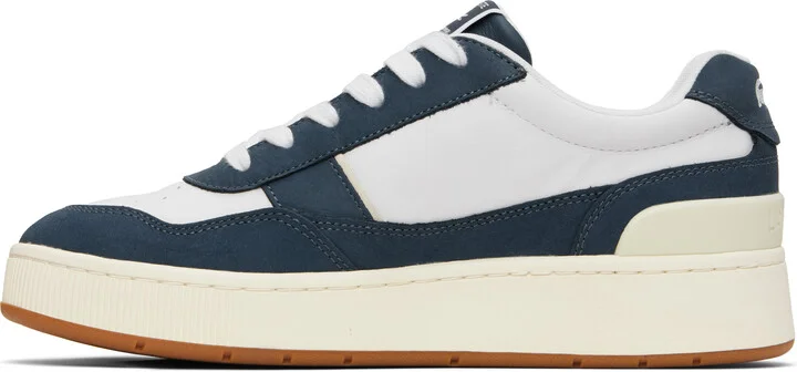 Lacoste White & Navy Ace Clip Premium Sneakers - Image 3