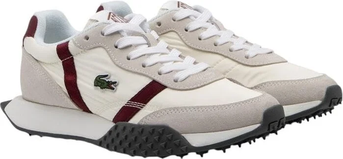 Off White/Burgundy