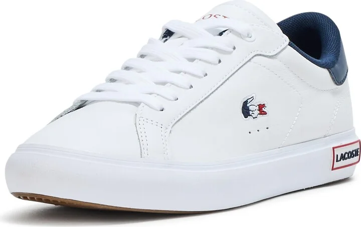 Lacoste Women's Powercourt Leather Tricolour Trainers